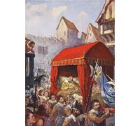 SERENDIPITP Vintage Wall Art Canvas Nordic Poster Canvas Print Picture Cardinal Richelieu's Arrival At Lyon by John Harris Valda Wall Art Poster for Home Decor 60x90cm