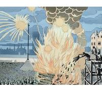 SERENDIPITP Vintage Wall Art Canvas Nordic Poster Canvas Print Picture Cats Thrown Into the Bonfire in the Place De Greve by Jacques Marie Gaston Onfray De Breville for Home Decor 60x90cm