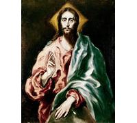 SERENDIPITP Vintage Wall Art Canvas Nordic Poster Canvas Print Picture Christ the Redeemer Painting by El Greco Wall Art Poster for Home Decor 60x90cm
