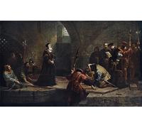 SERENDIPITP Vintage Wall Art Canvas Nordic Poster Canvas Print Picture Cranmer At the Traitors Gate by Frederick Goodall Wall Art Poster for Home Decor 60x90cm