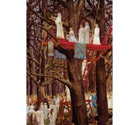 SERENDIPITP Vintage Wall Art Canvas Nordic Poster Canvas Print Picture Druids Cutting the Mistletoe on the Sixth Day of the Moon by Henri Paul Motte Wall Art Poster for Home Decor 60x90cm