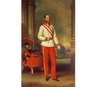 SERENDIPITP Vintage Wall Art Canvas Nordic Poster Canvas Print Picture Emperor of Austria Wearing the Dress Uniform of an Austrian Field Marshal by Xaver Winterhalter for Home Decor 60x90cm