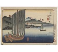 SERENDIPITP Vintage Wall Art Canvas Nordic Poster Canvas Print Picture Famous Places At the Sixth of the Fiftythree Stations Along the Tokaido Late S by Utagawa Kuniyoshi for Home Decor 60x90cm