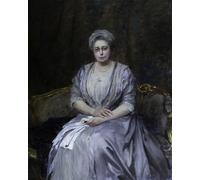 SERENDIPITP Vintage Wall Art Canvas Nordic Poster Canvas Print Picture Fanny Elizabeth Benjamin Lady Samuel Later Viscountess Bearsted by Sir Hubert Von Herkomer Wall Art Poster for Home Decor 60x90cm