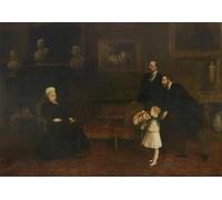 SERENDIPITP Vintage Wall Art Canvas Nordic Poster Canvas Print Picture Four Generations Queen Victoria and Her Descendants by Sir William Quiller Orchardson Wall Art Poster for Home Decor 60x90cm