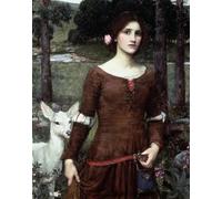 SERENDIPITP Vintage Wall Art Canvas Nordic Poster Canvas Print Picture Gather Ye Rosebuds While Ye May by John William Waterhouse Wall Art Poster for Home Decor 60x90cm