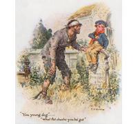 SERENDIPITP Vintage Wall Art Canvas Nordic Poster Canvas Print Picture Great Expectations Pip Encounters the Convict in the Churchyard by Charles Edmund Brock Wall Art Poster for Home Decor 60x90cm