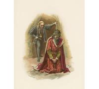 SERENDIPITP Vintage Wall Art Canvas Nordic Poster Canvas Print Picture Hamlet and the King by Harold Copping Wall Art Poster for Home Decor 60x90cm