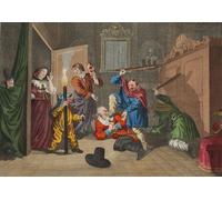 SERENDIPITP Vintage Wall Art Canvas Nordic Poster Canvas Print Picture Hudibras Catechiz'd From hudibras by William Hogarth Wall Art Poster for Home Decor 60x90cm