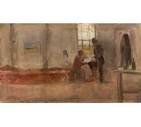 SERENDIPITP Vintage Wall Art Canvas Nordic Poster Canvas Print Picture Impressionists Camp by Charles Edward Conder Wall Art Poster for Home Decor 60x90cm