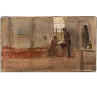 SERENDIPITP Vintage Wall Art Canvas Nordic Poster Canvas Print Picture Impressionists’ Camp by Charles Edward Conder Wall Art Poster for Home Decor 60x90cm