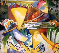 SERENDIPITP Vintage Wall Art Canvas Nordic Poster Canvas Print Picture Improvisation by Wassily Kandinsky Wall Art Poster for Home Decor 60x90cm