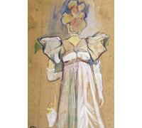 SERENDIPITP Vintage Wall Art Canvas Nordic Poster Canvas Print Picture Jane Avril by Henri De Toulouse Lautrec Wall Art Poster for Home Decor 60x90cm