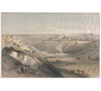 SERENDIPITP Vintage Wall Art Canvas Nordic Poster Canvas Print Picture Jerusalem by David Roberts Wall Art Poster for Home Decor 60x90cm