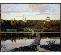 SERENDIPITP Vintage Wall Art Canvas Nordic Poster Canvas Print Picture Joins Dirt Roads and Leads Into the Forest From Where by Isaak Ilyich Levitan Wall Art Poster for Home Decor 60x90cm