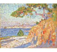 SERENDIPITP Vintage Wall Art Canvas Nordic Poster Canvas Print Picture Landscape of the South by Théo Van Rysselberghe Wall Art Poster for Home Decor 60x90cm