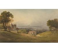 SERENDIPITP Vintage Wall Art Canvas Nordic Poster Canvas Print Picture London From Blackheath by Famous Artist Wall Art Poster for Home Decor 60x90cm