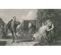 SERENDIPITP Vintage Wall Art Canvas Nordic Poster Canvas Print Picture Malvolio Twelfth Night by Daniel Maclise Wall Art Poster for Home Decor 60x90cm