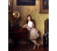 SERENDIPITP Vintage Wall Art Canvas Nordic Poster Canvas Print Picture Miss Anne Harmsworth in an Interior by William Wall Art Poster for Home Decor 60x90cm