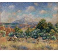 SERENDIPITP Vintage Wall Art Canvas Nordic Poster Canvas Print Picture Montagne Sainte Victoire by Pierre Auguste Renoir Wall Art Poster for Home Decor 60x90cm
