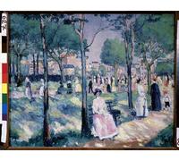 SERENDIPITP Vintage Wall Art Canvas Nordic Poster Canvas Print Picture on the Boulevard by Kazimir Severinovich Malevich Wall Art Poster for Home Decor 60x90cm