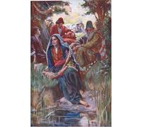 SERENDIPITP Vintage Wall Art Canvas Nordic Poster Canvas Print Picture on the Rivers of Babylon by Harold Copping Wall Art Poster for Home Decor 60x90cm