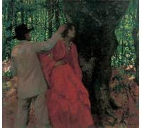SERENDIPITP Vintage Wall Art Canvas Nordic Poster Canvas Print Picture Painter and Model in the Woods by Károly Ferenczy Wall Art Poster for Home Decor 60x90cm
