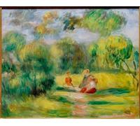 SERENDIPITP Vintage Wall Art Canvas Nordic Poster Canvas Print Picture Personnages Dans Un Paysage by Pierre Auguste Renoir Wall Art Poster for Home Decor 60x90cm