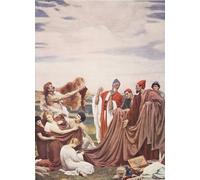 SERENDIPITP Vintage Wall Art Canvas Nordic Poster Canvas Print Picture Phoenicians Trading with Early Britons From Hutchinson's History of the Nations by Frederic Leighton for Home Decor 60x90cm