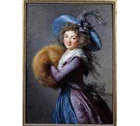 SERENDIPITP Vintage Wall Art Canvas Nordic Poster Canvas Print Picture Portrait of Madame Mole Reymond Actress of the Italian by Elisabeth Louise Vigee Lebrun Wall Art Poster for Home Decor 60x90cm