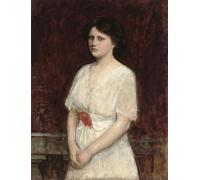 SERENDIPITP Vintage Wall Art Canvas Nordic Poster Canvas Print Picture Portrait of Miss Claire Kenworthy by John William Waterhouse Wall Art Poster for Home Decor 60x90cm