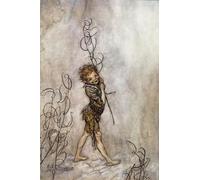 SERENDIPITP Vintage Wall Art Canvas Nordic Poster Canvas Print Picture Puck Character of the Play for the Dream of a Summer Night by Arthur Rackham Wall Art Poster for Home Decor 60x90cm