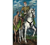 SERENDIPITP Vintage Wall Art Canvas Nordic Poster Canvas Print Picture Saint and the Beggar by El Greco Wall Art Poster for Home Decor 60x90cm