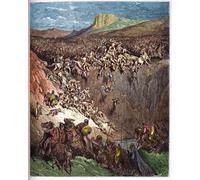 SERENDIPITP Vintage Wall Art Canvas Nordic Poster Canvas Print Picture Samson Destroying the Philistines with the Jawbone of an Butt by Gustave Dore Wall Art Poster for Home Decor 60x90cm
