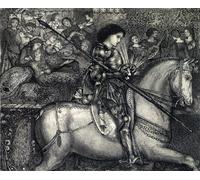 SERENDIPITP Vintage Wall Art Canvas Nordic Poster Canvas Print Picture Sir Galahad by Edward Burne-jones Wall Art Poster for Home Decor 60x90cm