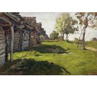 SERENDIPITP Vintage Wall Art Canvas Nordic Poster Canvas Print Picture Sunny Day. Village Isaac Levitan Wall Art Poster for Home Decor 60x90cm