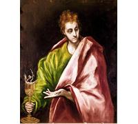 SERENDIPITP Vintage Wall Art Canvas Nordic Poster Canvas Print Picture the Apotre Saint John the Evangelist Painting by El Greco Wall Art Poster for Home Decor 60x90cm