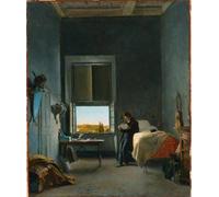 SERENDIPITP Vintage Wall Art Canvas Nordic Poster Canvas Print Picture The Artist in His Room at the Villa Medici Leon Cogniet Wall Art Poster for Home Decor 60x90cm