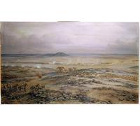 SERENDIPITP Vintage Wall Art Canvas Nordic Poster Canvas Print Picture the Attack on Cronje?s Force At Vedute Drift Near Paardeberg by Godfrey Giles Wall Art Poster for Home Decor 60x90cm