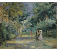 SERENDIPITP Vintage Wall Art Canvas Nordic Poster Canvas Print Picture the Gardens in Montmartre by Pierre Auguste Renoir Wall Art Poster for Home Decor 60x90cm