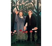 SERENDIPITP Vintage Wall Art Canvas Nordic Poster Canvas Print Picture the Muse Inspiring the Poet by Henri Rousseau Wall Art Poster for Home Decor 60x90cm