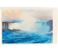 SERENDIPITP Vintage Wall Art Canvas Nordic Poster Canvas Print Picture the Niagara Falls by Yoshida Hiroshi Wall Art Poster for Home Decor 60x90cm