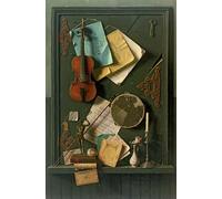 SERENDIPITP Vintage Wall Art Canvas Nordic Poster Canvas Print Picture the Old Cupboard Door by William Michael Harnett Wall Art Poster for Home Decor 60x90cm