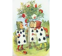 SERENDIPITP Vintage Wall Art Canvas Nordic Poster Canvas Print Picture the Playing Cards Painting the Rose Bush by Tenniel Wall Art Poster for Home Decor 60x90cm