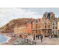 SERENDIPITP Vintage Wall Art Canvas Nordic Poster Canvas Print Picture the Promenade Aberystwyth by Alfred Robert Quinton Wall Art Poster for Home Decor 60x90cm