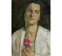 SERENDIPITP Vintage Wall Art Canvas Nordic Poster Canvas Print Picture the Sculptress Clara Rilke-westhoff by Paula Modersohn Becker Wall Art Poster for Home Decor 60x90cm