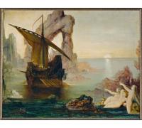 SERENDIPITP Vintage Wall Art Canvas Nordic Poster Canvas Print Picture the Sirens by Gustave Moreau Wall Art Poster for Home Decor 60x90cm