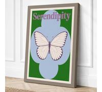 Serendipity Butterfly Canvas Wall Art Print 18x12 Inch (46 x 30 cm)