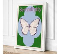 Serendipity Butterfly Canvas Wall Art Print 18x12 Inch (46 x 30 cm)