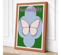 Serendipity Butterfly Canvas Wall Art Print 18x12 Inch (46 x 30 cm)
